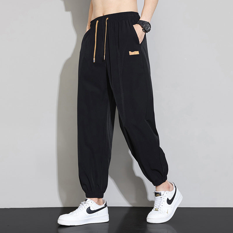 Herren Stylische Freizeithose mit elastischem Bund