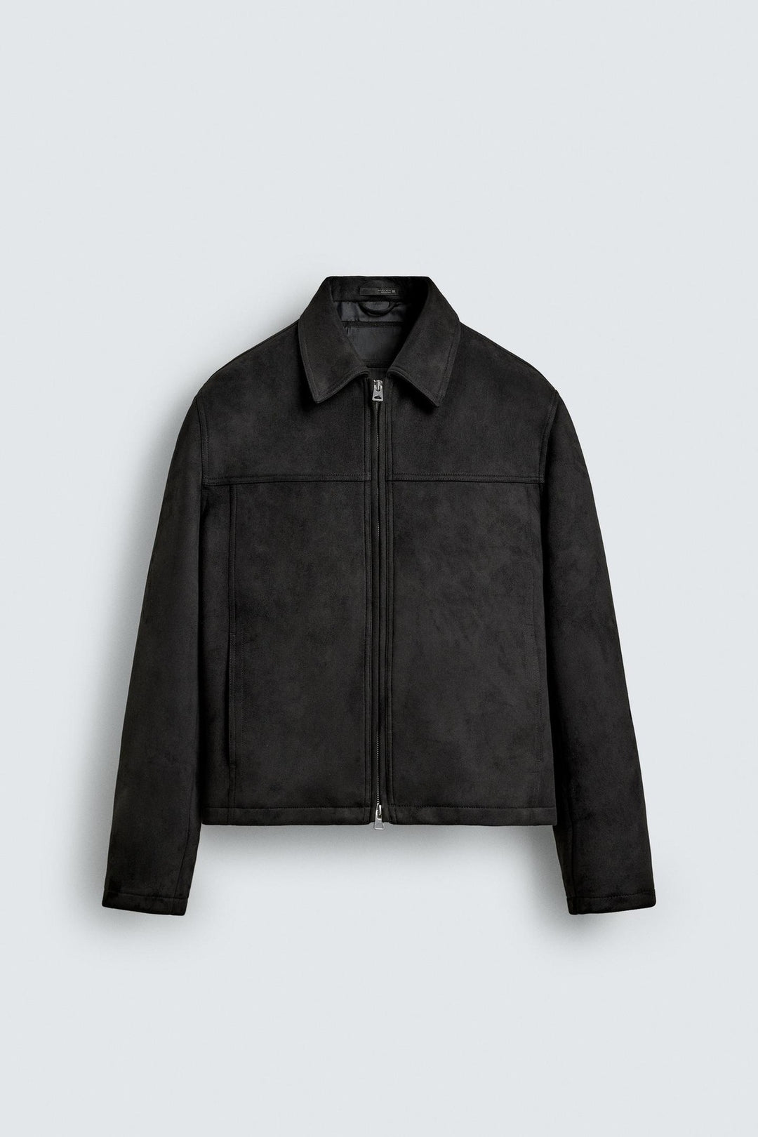 Herren Wildlederjacke mit Reißverschluss und Hemdkragen Echo Archiv