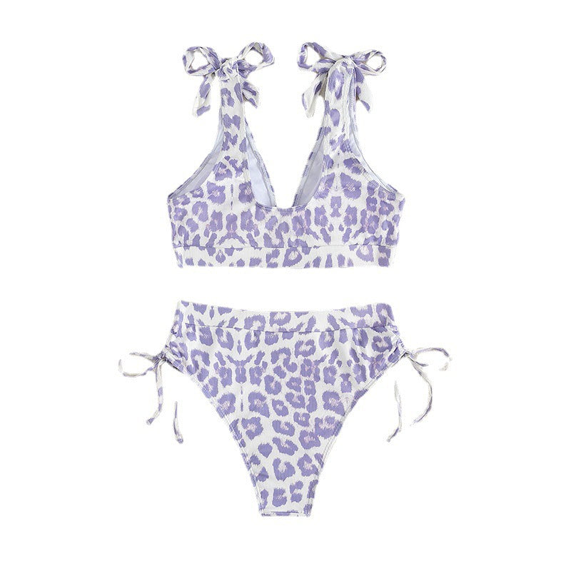 Damen Hochgeschnittener Bikini mit verstellbaren Trägern Echo Archiv