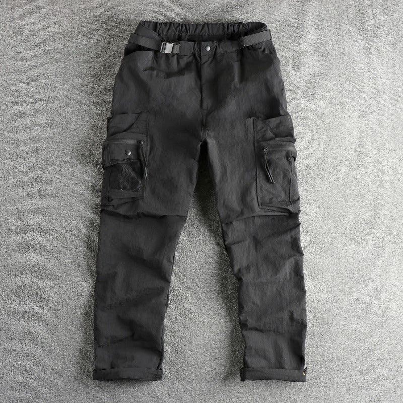Herren Cargo-Hose mit multifunktionalen Taschen und verstellbarem Bund Echoarchiv