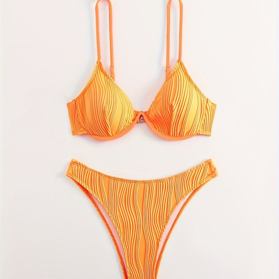 Damen Bikiniset mit elegantem Faltenmuster Echo Archiv