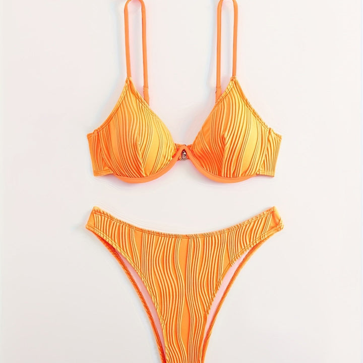 Damen Bikiniset mit elegantem Faltenmuster Echo Archiv