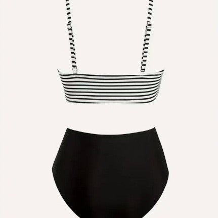 Damen Hochgeschnittenes Bikini-Set mit Wickel-Oberteil Echo Archiv