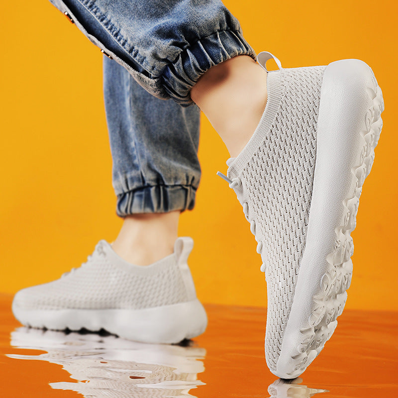 Unisex atmungsaktive Strick‑Slip-On Sneaker mit elastischem Schaft, Zuglasche und gedämpfter Leichtsohle – Norré
