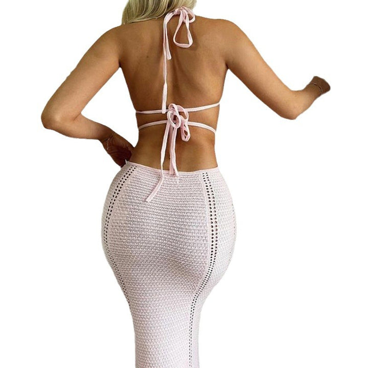 Damen Häkelkleid mit raffinierten Cut-Outs und tiefem V-Ausschnitt Echo Archiv