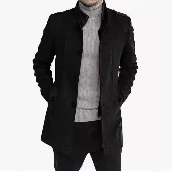 Herren eleganter multifunktionaler Langmantel Echoarchiv