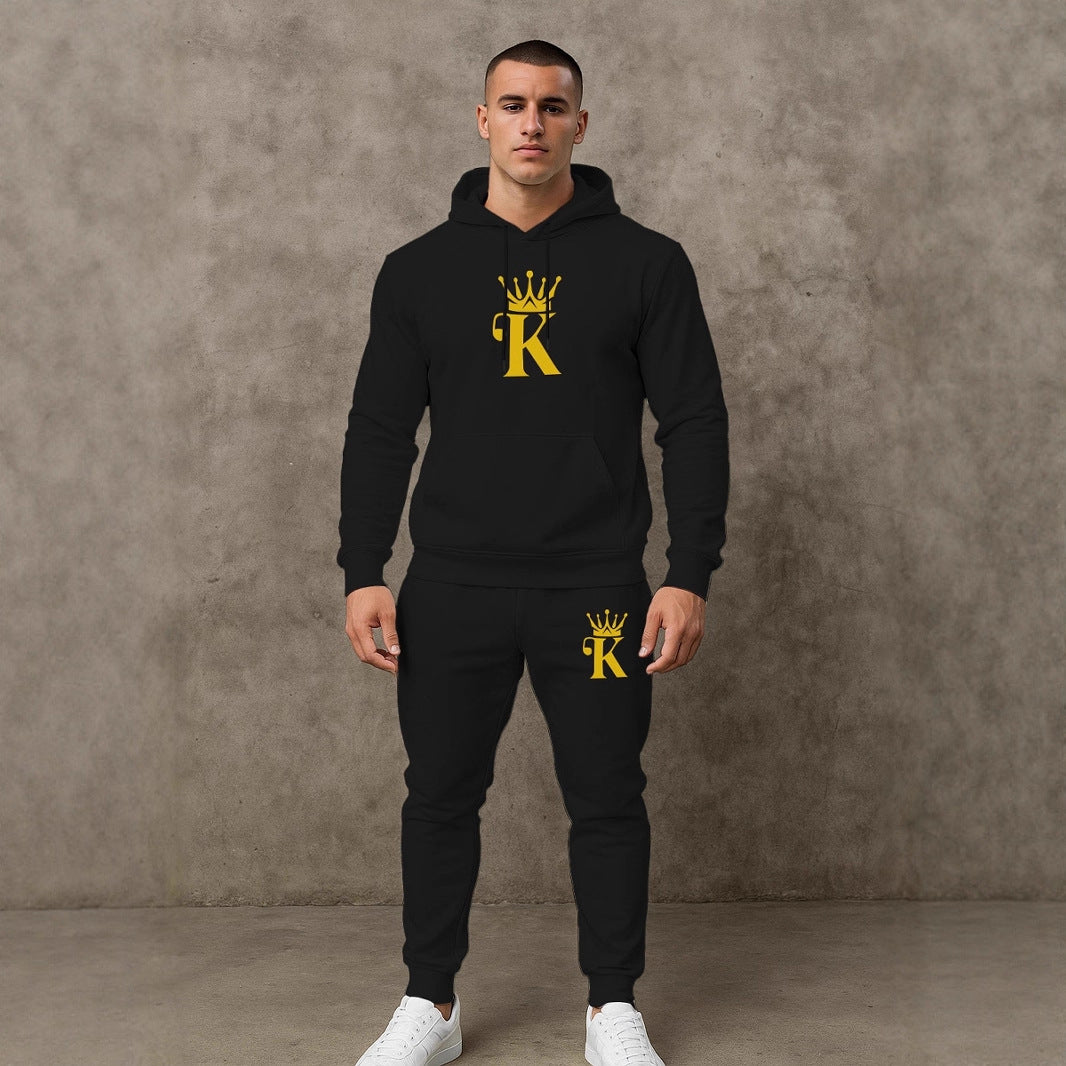 Herren bequemer Hoodie und Jogginghose Set Echoarchiv