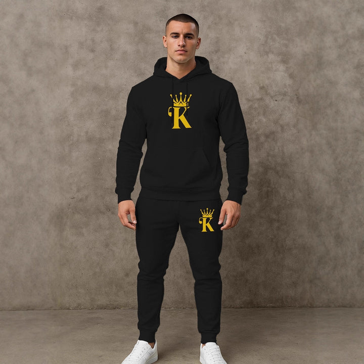 Herren bequemer Hoodie und Jogginghose Set Echoarchiv