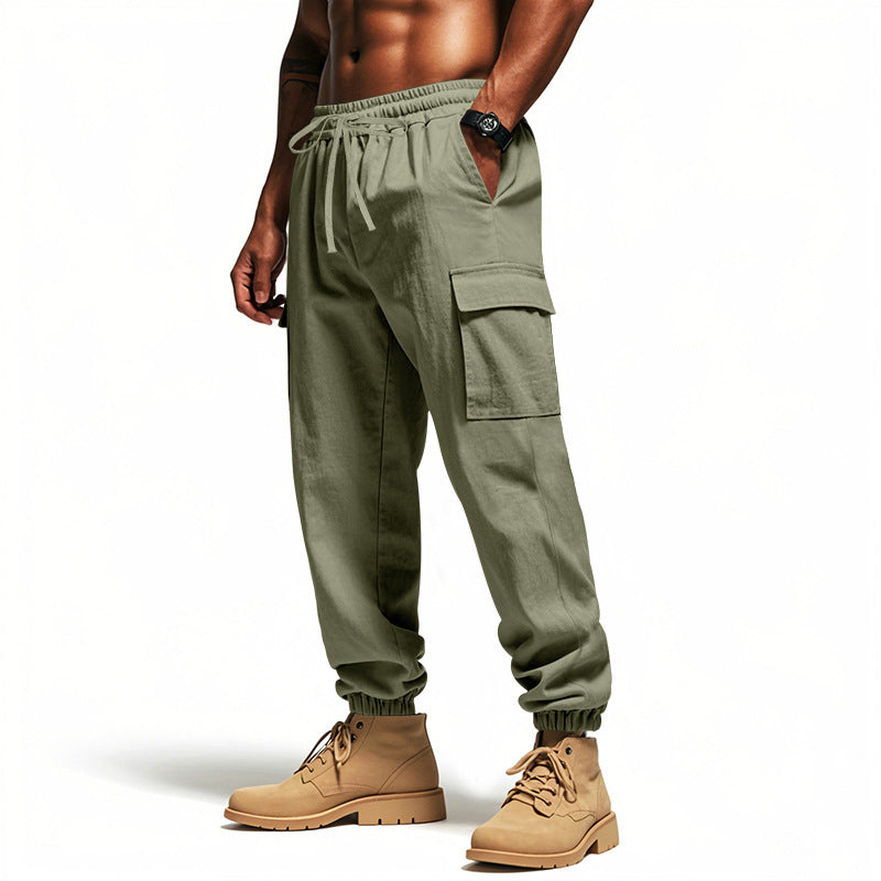 Herren Cargo-Jogginghose mit elastischem Bund und mehreren Funktionstaschen Echoarchiv