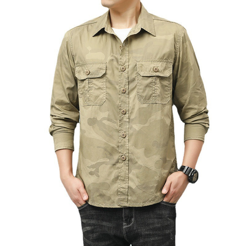 Herren Camouflage-Shirt mit Taschen Echo Archive