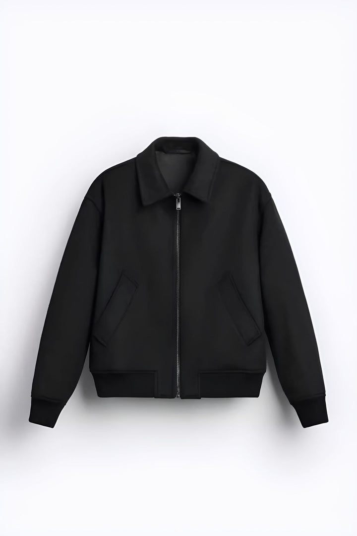 Herren farbenfrohe Fleece-Bomberjacke mit seitlichen Taschen Echoarchiv