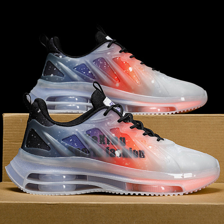 Herren Performance-Laufsneaker mit halbtransparentem Mesh-Obermaterial und sichtbarer Luftkammer – Tavélo