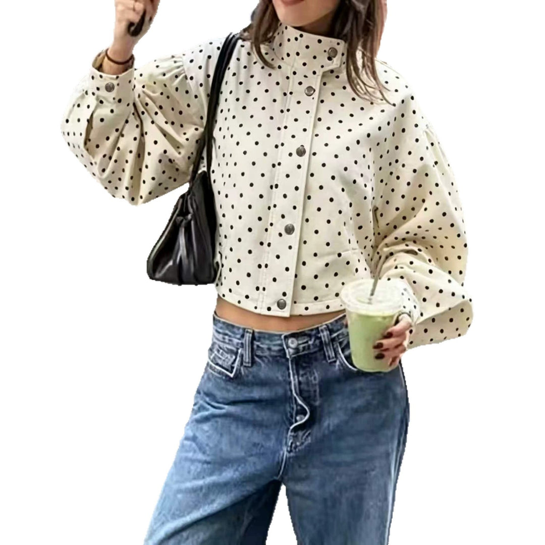 Damen Modische Jacke mit Punkten Echo Archiv