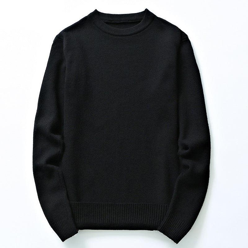 Herren fein gestrickter Pullover aus hochwertiger Baumwolle mit Rundhalsausschnitt Echoarchiv