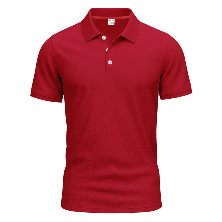 Herren nan Polokragen-Shirt mit schlanker Passform, atmungsaktiver Meshstruktur und flacher Zwei-Knopfleiste Echo Archiv