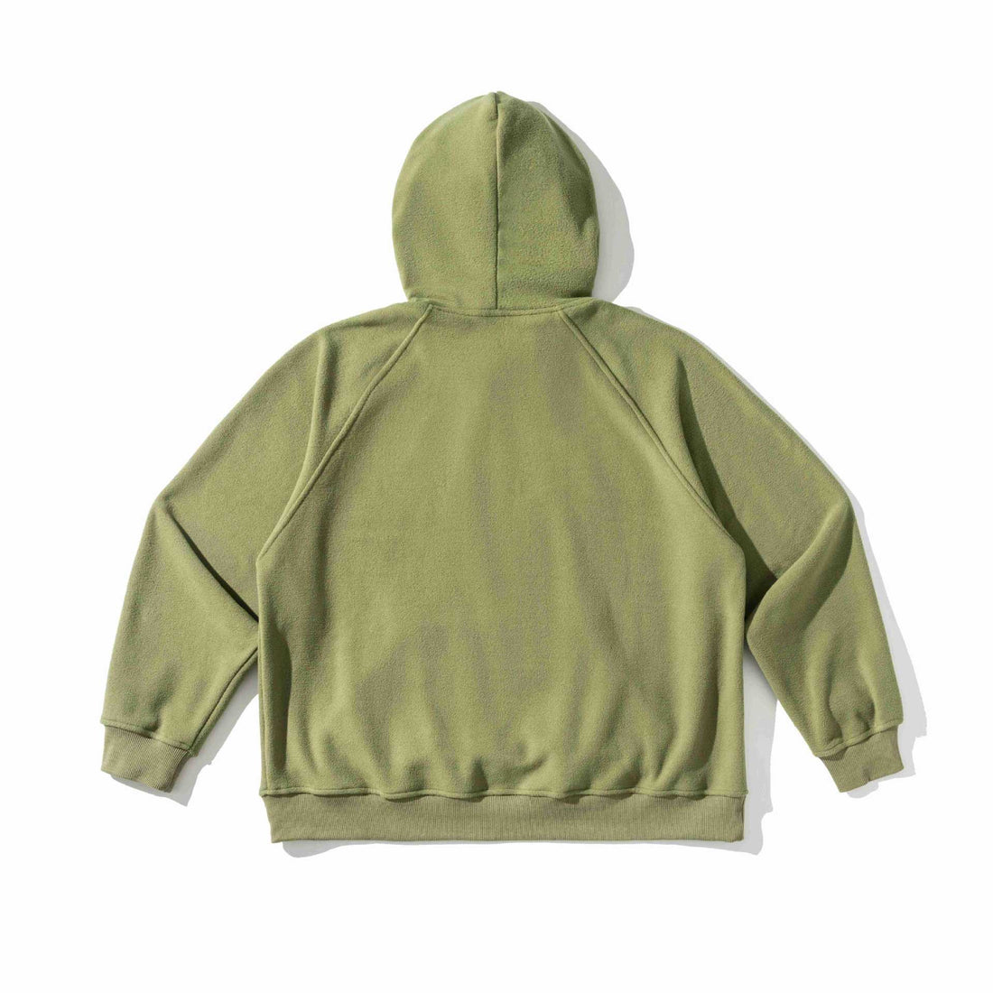 Unisex Weit geschnittener Fleece-Kapuzenpullover mit Statement-Stickerei Echoarchiv