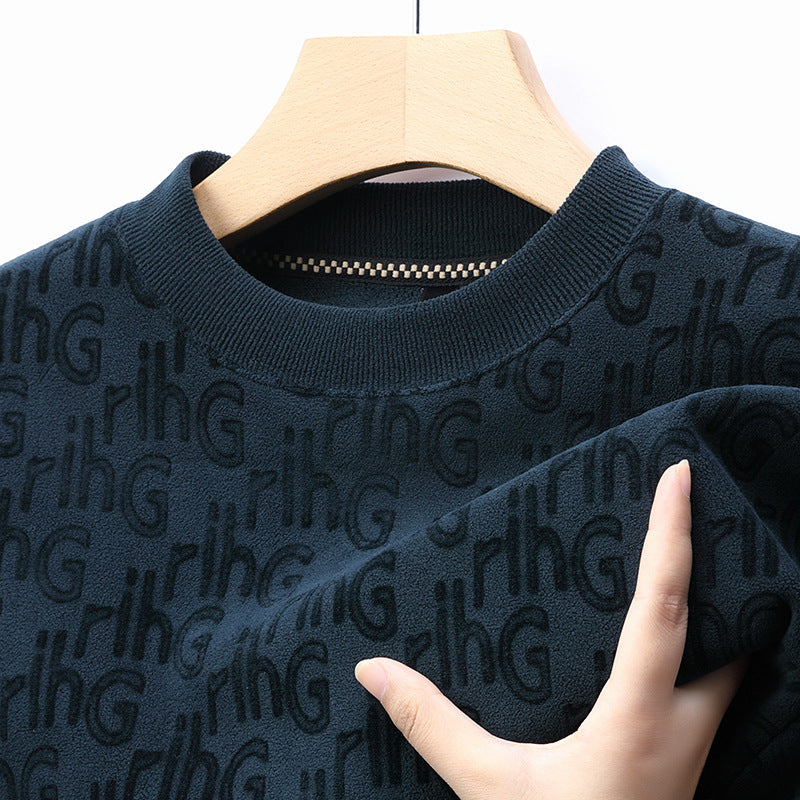 Herren modischer Sweatshirt mit strukturiertem Obermaterial Echoarchiv