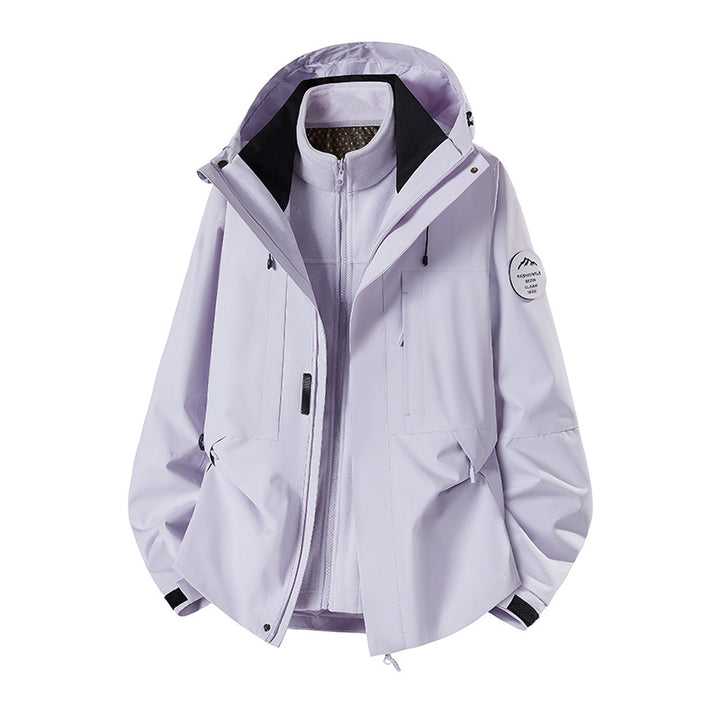 Herren Wetterfeste technische Softshell‑Trekkingjacke mit Kapuze und isolierendem Inneneinsatz Echo Archiv