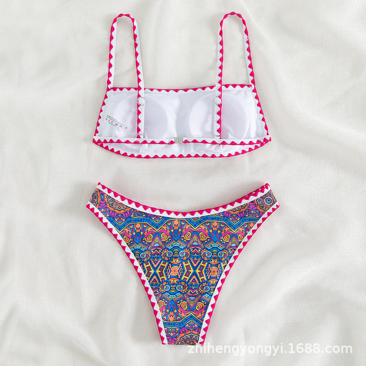 Damen Bandeau-Bikini mit trendy ethnic-muster Echo Archiv