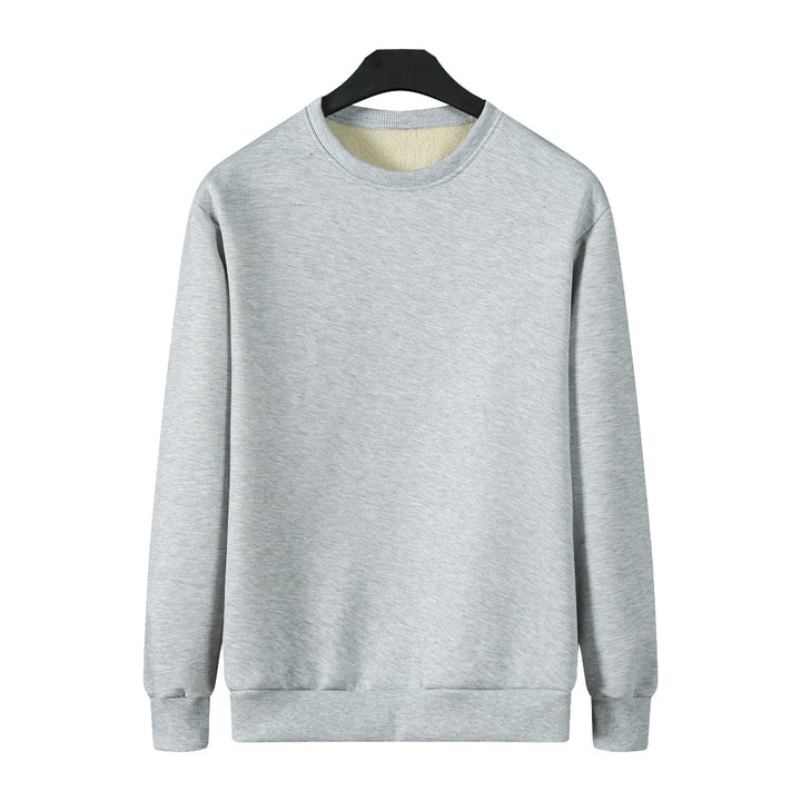 Herren Gefüttertes Rundhals-Sweatshirt mit Teddyfutter & gerippten Bündchen Echo Archiv