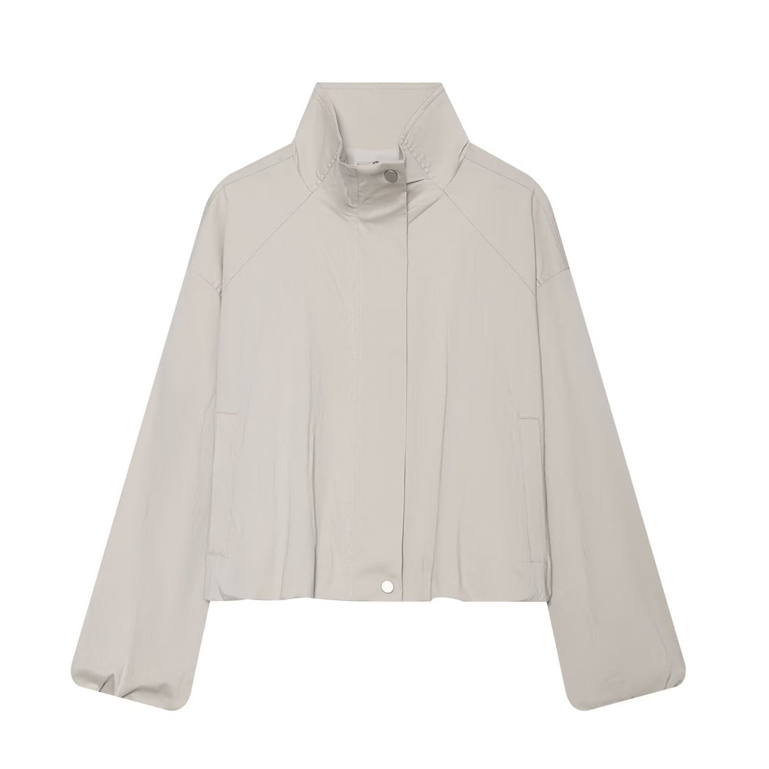 Damen Leichte Kurzjacke mit Stehkragen und Raglanärmeln Echo Archiv