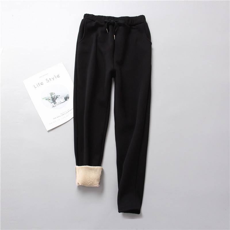 Damen nan gefütterte Therm-Jogginghose mit Kordelzug, seitlichen Eingrifftaschen und schmalem Bein Echo Archiv