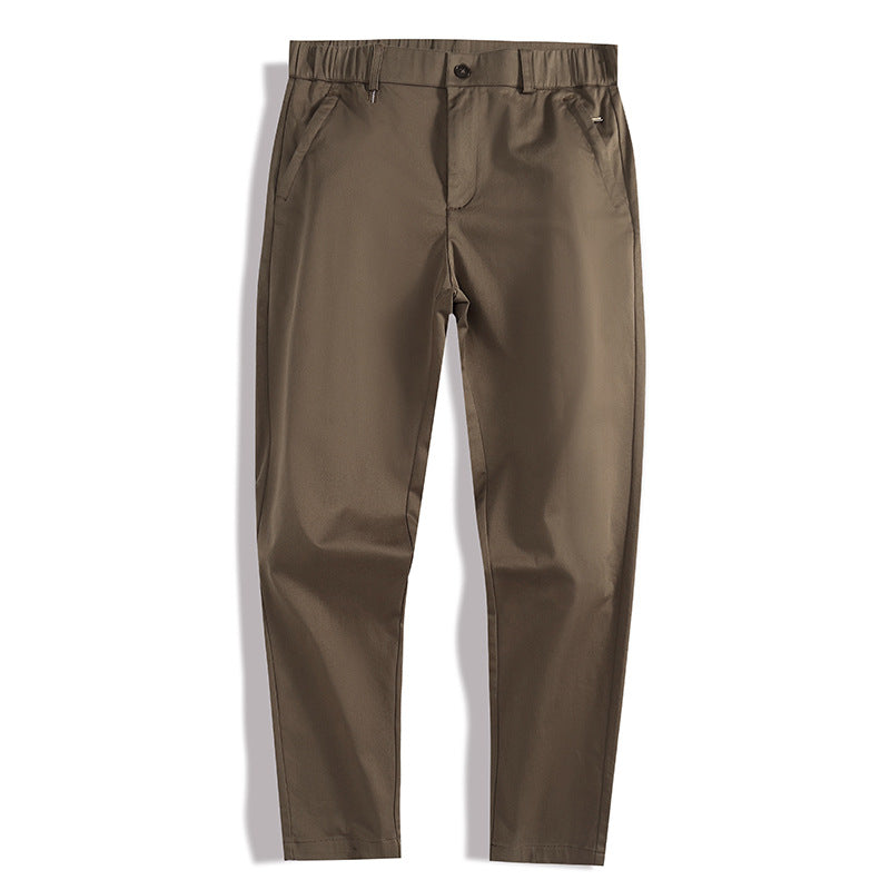 Herren modische Chino-Hose mit elastischem Bund und Seitentaschen Echoarchiv