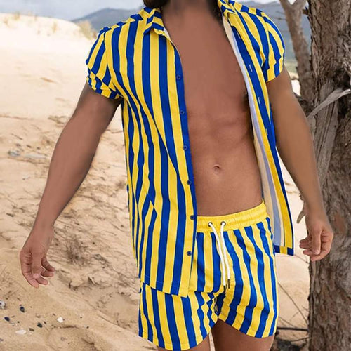 Damen lässiges Streifen-Matchingset Echoarchiv