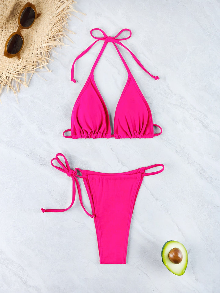 Damen Triangel-Bikini-Set mit verstellbarem Rückenverschluss Echo Archiv