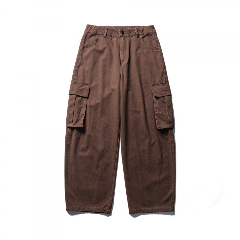 Unisex Weite Cargo-Hose im Baggy‑Schnitt mit tiefem Schritt, aufgesetzten Klappentaschen und cleanem Finish Echo Archiv