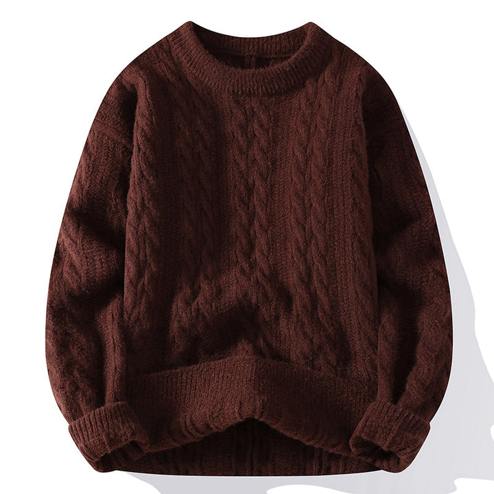 Damen Grobstrick Pullover mit Zopfmuster Echoarchiv 1787964764