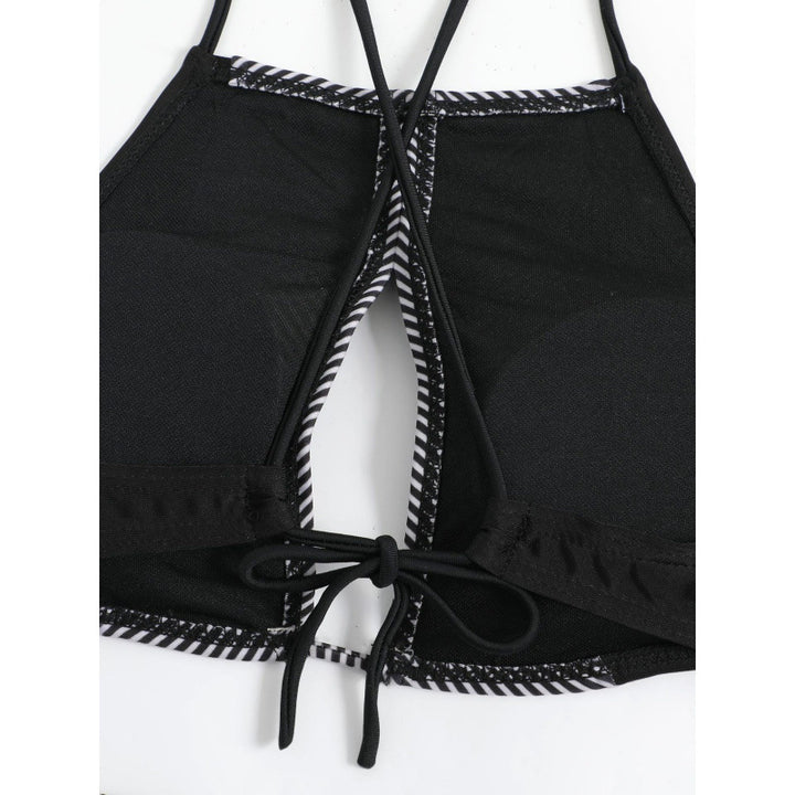 Damen Sport-Bikini mit modischem Streifen-Design und verstellbaren Trägern Echo Archiv