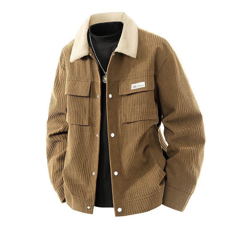 Männer Cordjacke mit Teddy-Futter Echo Archive