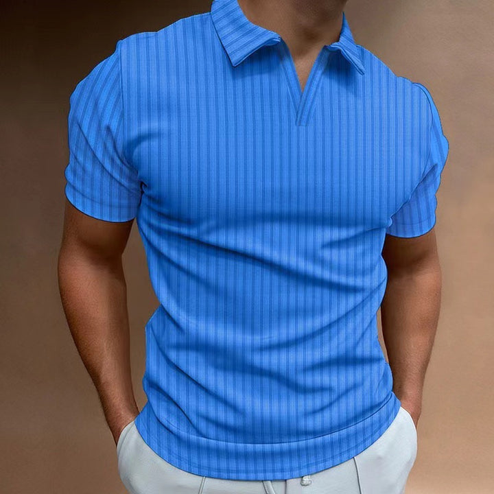 Herren Polo-Shirt mit Streifenmuster Echoarchiv