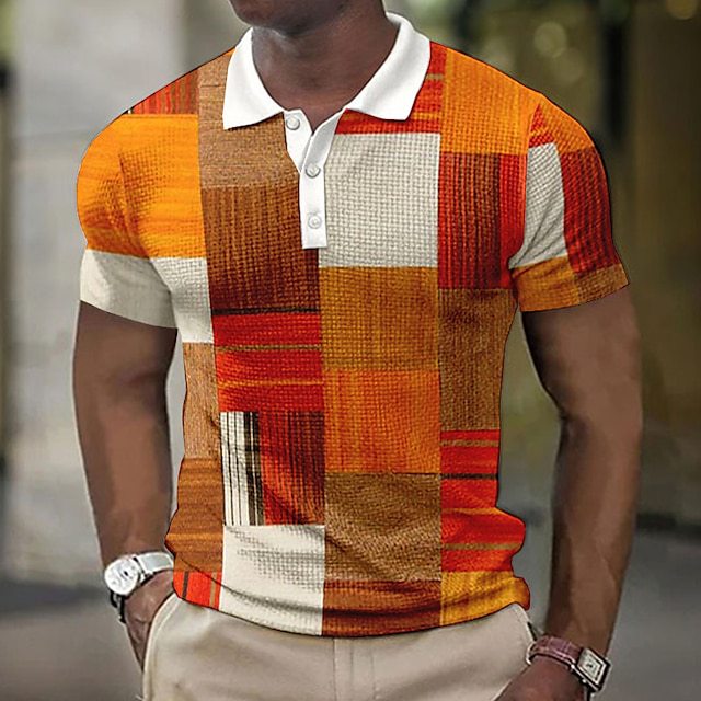 Herren Poloshirt mit modernem Grafikdesign Echoarchiv