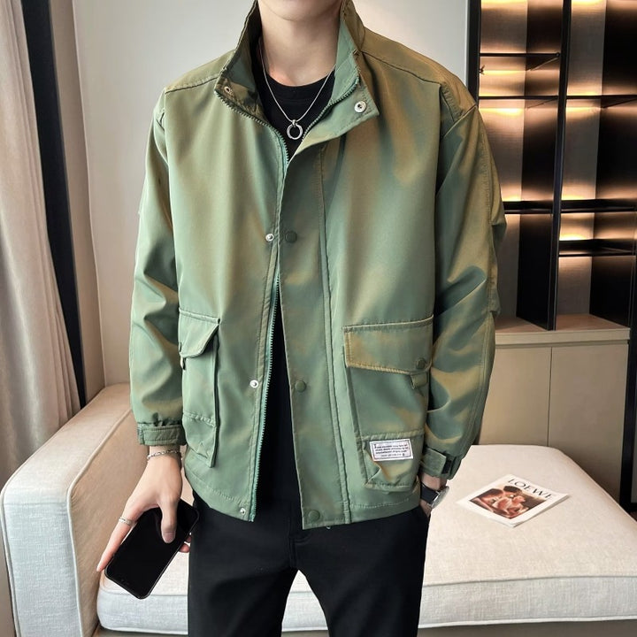 Unisex modische Utility-Jacke mit hohem Kragen Echoarchiv