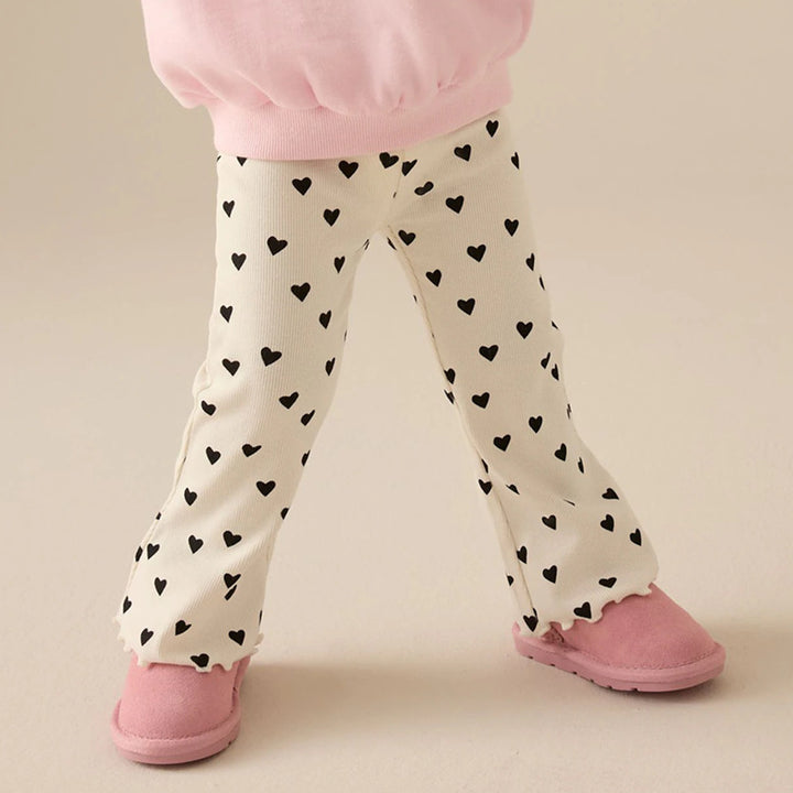 Mädchen Leggings mit herzförmigem Muster Echo Archiv