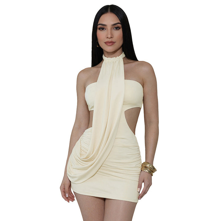 Damen Glamouröses Cut-Out Abendkleid mit Drapierung Echo Archiv