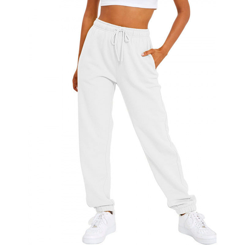 Damen nan locker sitzende Jogginghose mit hohem Komfortbund, verstellbarem Kordelzug und tiefen Seitentaschen Echo Archiv