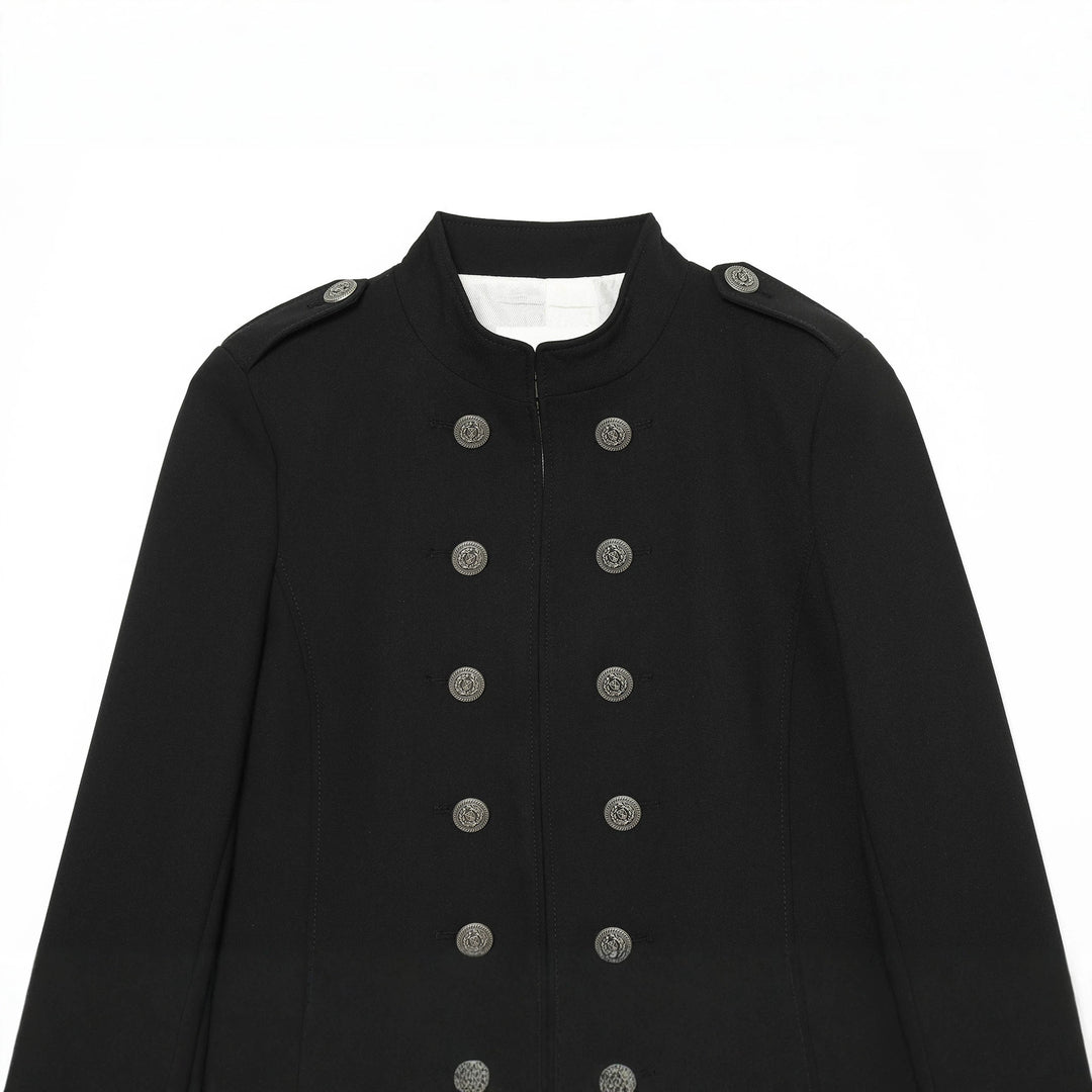 Damen nan taillierter Militärblazer mit Stehkragen und doppelreihiger Zierknopfleiste Echo Archiv