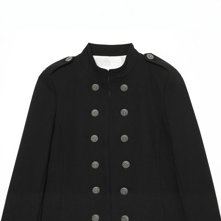 Damen nan taillierter Militärblazer mit Stehkragen und doppelreihiger Zierknopfleiste Echo Archiv