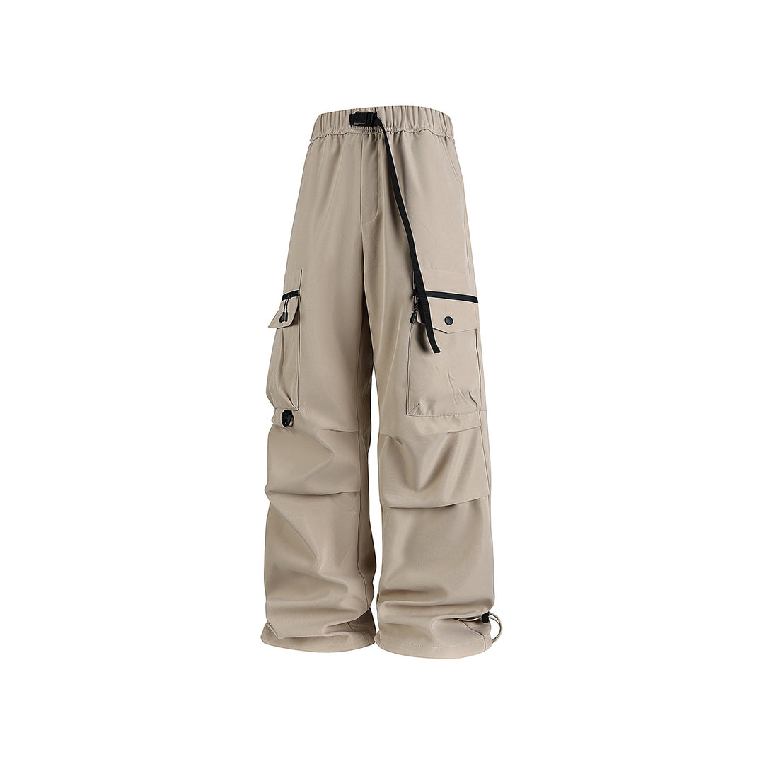 Herren Weite Utility-Cargohose mit Multifachtaschen, verstellbarem Saum und integriertem Gurt Echo Archiv