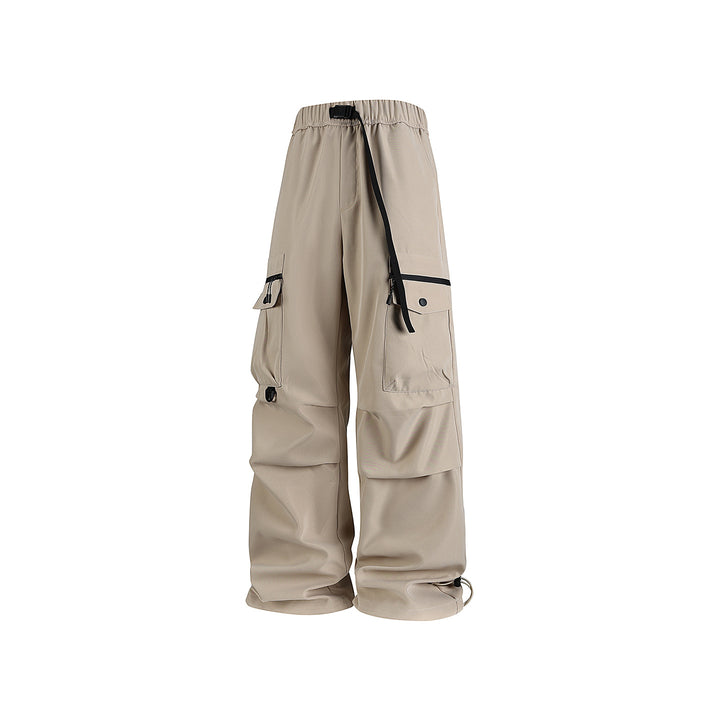 Herren Weite Utility-Cargohose mit Multifachtaschen, verstellbarem Saum und integriertem Gurt Echo Archiv