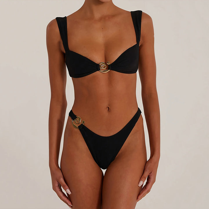 Damen Triangel-Bikini-Set mit elegantem Verschluss Echo Archiv
