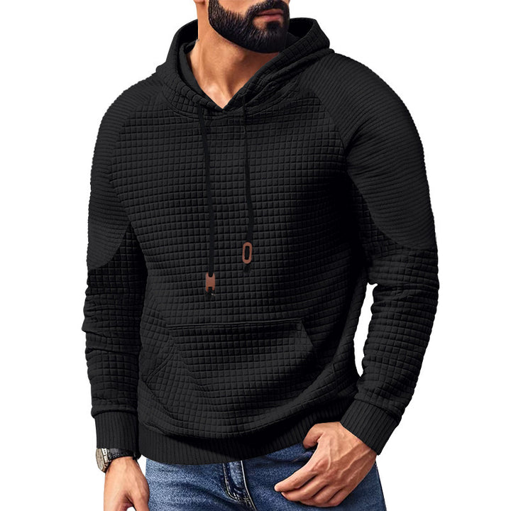 Herren Kapuzenpullover mit strukturierter Oberfläche und praktischen Taschen Echoarchiv