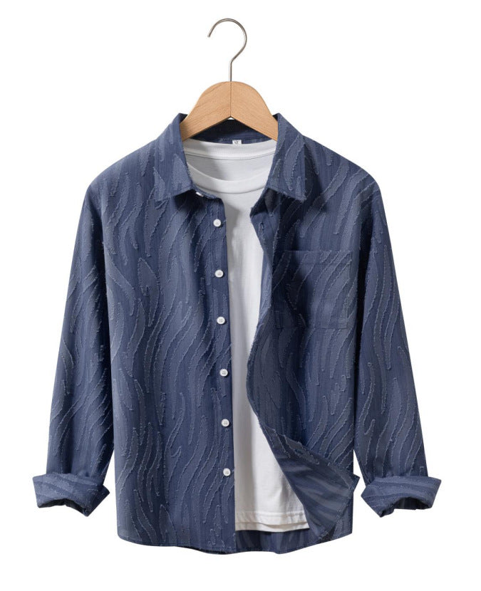 Herren lässige Designer-Hemdjacke Echoarchiv