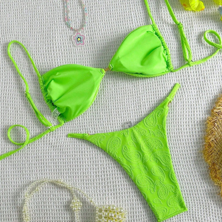 Damen Triangel-Bikini mit filigranem Paisleydruck Echo Archiv