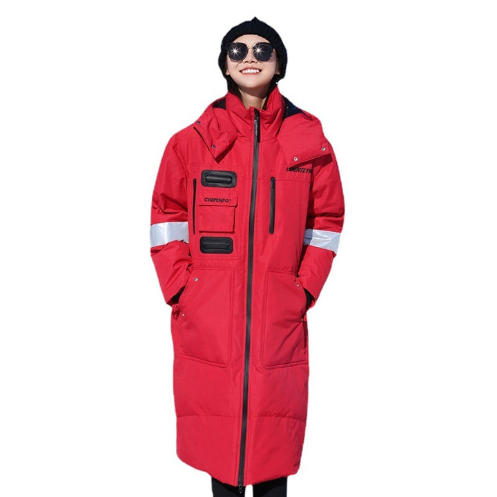 Herren Wärmender wasserdichter Winterparka mit Kapuze und reflektierenden Details Echoarchiv