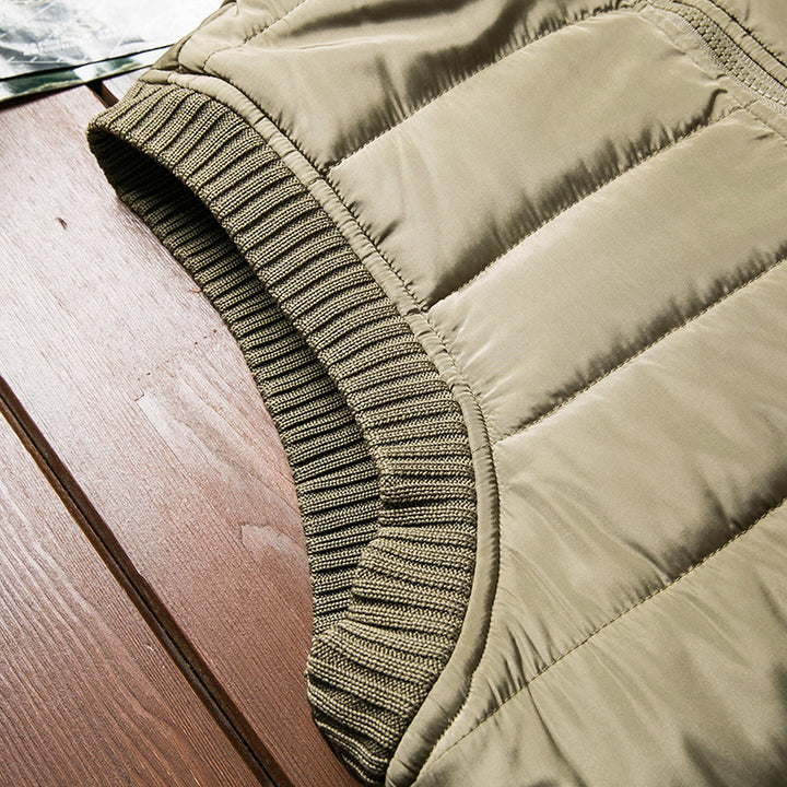 Herren Gepolsterte Thermo‑Steppweste mit Teddy‑Fleece‑Futter und Rippenbündchen Echo Archiv