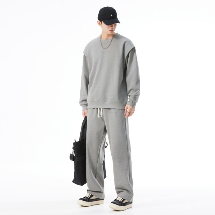 Damen Stylisches Sweatshirt und Sporthose Set Echoarchiv